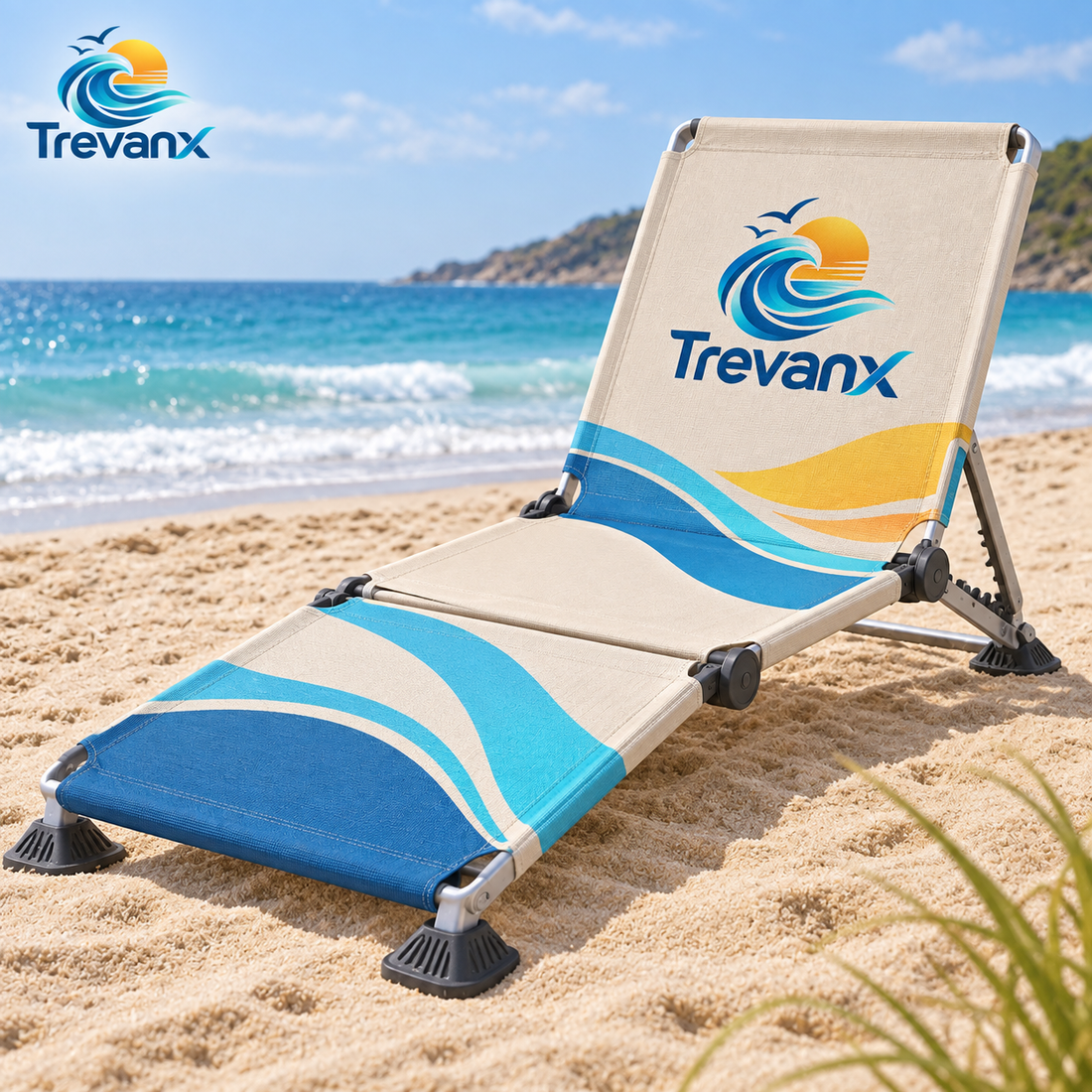 Trevanx™ TriFold Low Beach Lounger