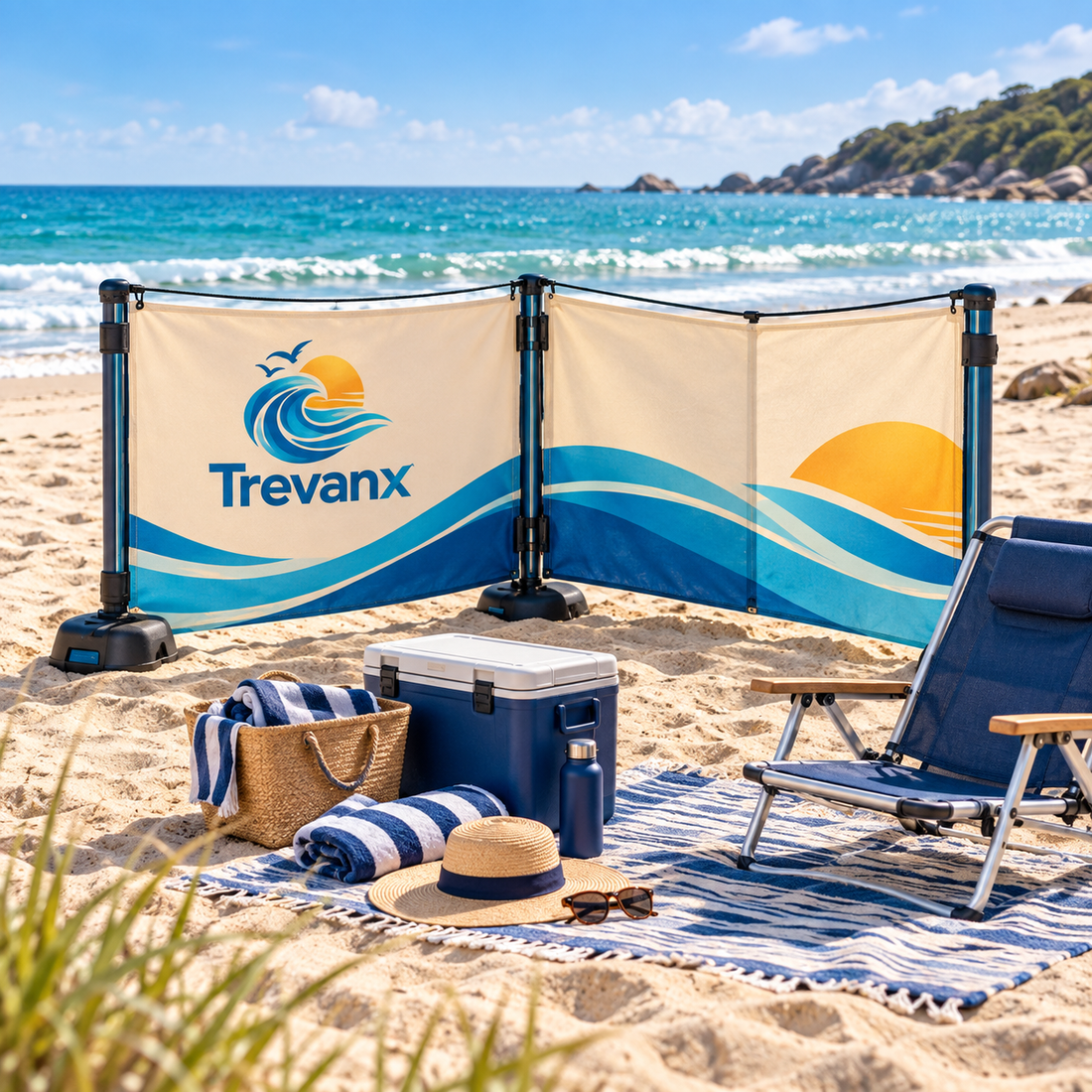 Trevanx™ AccordShield Beach Windbreak