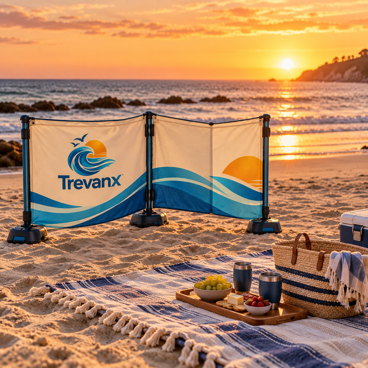 Trevanx™ AccordShield Beach Windbreak